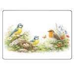 Planche � d�couper verre m�sanges 28,5 x 20 cm Cbkr�ation