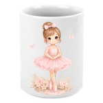 Pot � crayons ballerine en c�ramique cadeau petite fille
