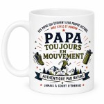 Mug Papa toujours en mouvement en c�ramique 350 ml
