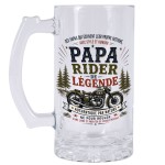 Chope � Bi�re Papa Rider de L�gende 480 ml Cadeau Motard
