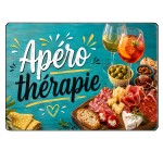 Planche Verre Ap�ro Th�rapie 29 x 20 cm Cadeau Ap�ritif