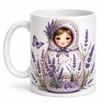 Mug poup�e russe lavande de Provence 350 ml