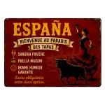 Planche en verre Espagne tapas flamenco 29 x 20 cm