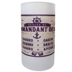 Chope bi�re humour marin 480 ml style vintage commandant de bar