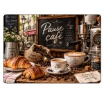 Planche en verre Pause caf� bistrot parisien 29 x 20 cm