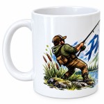 Mug p�che 300 ml en c�ramique cadeau passion p�cheur