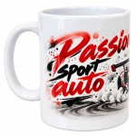 Mug sport auto 300 ml en c�ramique cadeau passion automobile