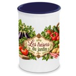 Pot � ustensiles cuisine c�ramique 13 cm l�gumes du potager