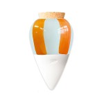 Olla Ppin  Modle bleu ciel  rayures orange