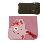 Petit portefeuille rose Love and Peace
