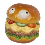 Tirelire burger en cramique  12 x 11 cm