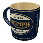 Mug Triumph Motorcycles en c�ramique bleu vintage 340 ml
