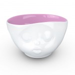Grand bol en porcelaine htelire Tassen bisou intrieur rose