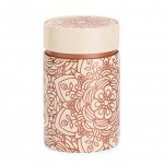 Bo�te � th� Mandala cr�me terracotta 150 g