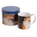 Mug en porcelaine avec bo�te m�tal Les trois �ges