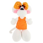 Peluche Diddlina en robe orange 30 cm