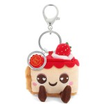 Porte-cl�s peluche Fraisier recycl� 10 cm