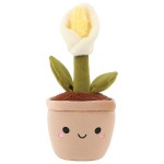 Peluche arum blanc en pot Jardin botanique Keel Toys 20 cm