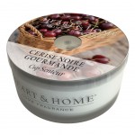 Bougie cup heart and home cerise noire gourmande