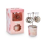 Coffret mini bougie et carrousel �treinte florale