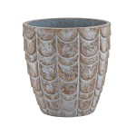 Cache-pot de fleur reliefs �cailles