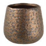 Cache pot en cramique cuivre 14.5 cm