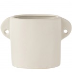 Cache pot en céramique Blanche