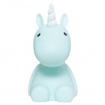 Veilleuse Licorne LED Bleue 17 cm