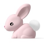 Veilleuse Cotton le lapin rose