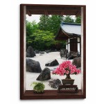 Cadre jardin zen japonais en toile 60 x 40 cm