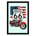 Miroir rectangulaire srigraphi route 66