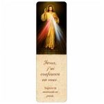 Marque-page J�sus Mis�ricordieux plastifi� 12,8 cm