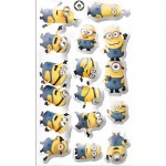 8 Stickers PVC relief les Minions