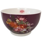 Bol bohemian prune en porcelaine