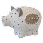 Petite tirelire Cochon Blanc - Mi Hucha