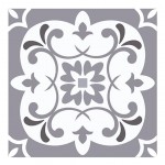 Sous plat en verre trempé - motifs carreaux de céramique Sous plat en verre trempé - motifs carreaux de céramique