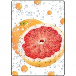Surface de dcoupe Pamplemousse en verre 28.5 x 20 cm