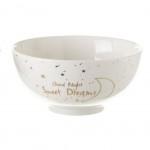 Bol en porcelaine Blanc Lune Etoiles