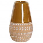 Vase en dolomite finition Ocre Jaune 18.5 cm Vase en dolomite finition Ocre Jaune 18.5 cm