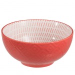 Bol corail en porcelaine