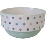 Bol vert en grs motif toiles
