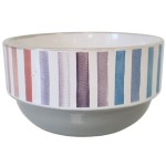 Bol gris en grs motif ray