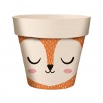 Cache Pot de Fleurs Renard en Bambou 9.5 cm Cache Pot de Fleurs Renard en Bambou 9.5 cm
