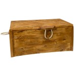 Coffre en bois de pin - Marron