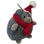 Petite peluche boule Ours dcoration de sapin 11 cm