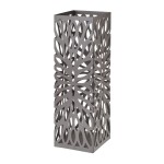 Porte-parapluies en métal gris mat 49 cm