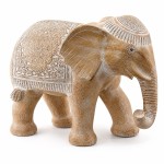 Statuette �l�phant blanc patin�