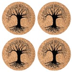 Set de 4 dessous de verres arbre de vie Cbkreation