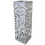 Porte-parapluies en métal argenté 49 cm