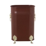 Porte parapluie ovale en métal marron 40.5 cm